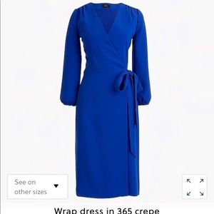 JCrew wrap dress in Bright Ocean Size 4
